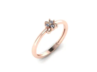 Jewelry Diamond Light Ring 01 3D print model