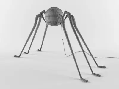 Spider floor lamp 3D model
