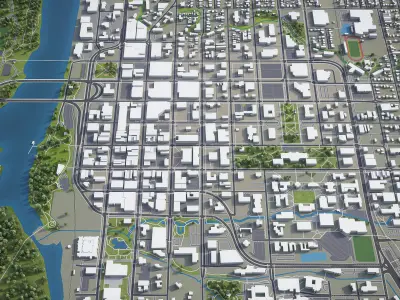 Salem  Low-poly 3D model