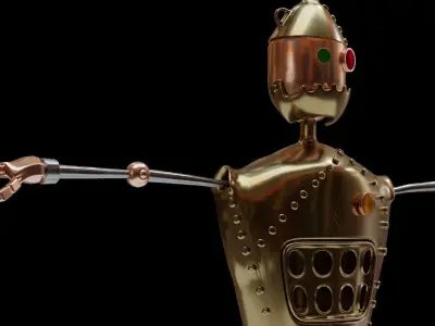 3D Tin Man Character 3D model