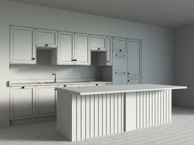 64-Kitchen4 glossy 6 3D model