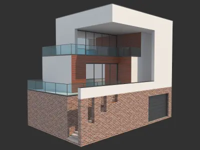 Modern House 19 3D model