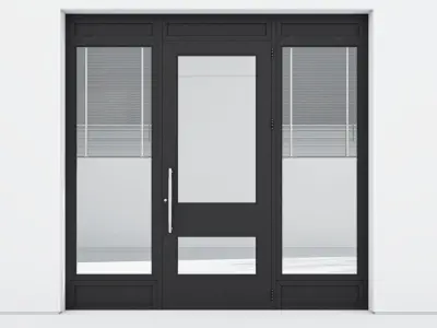 Aluminium door 314 3D model