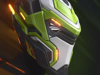 Cyber Satyr - cosplay helmet - DIGITAL STL FILE FOR 3D-PRINTING 3D print model