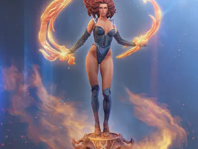 Jean Grey - Dark Phoenix 3D print model