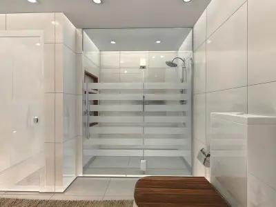  Modern Bathroom Design Low-poly 3D model