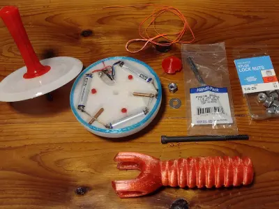 Spinning top with laser for 3-d printing 3D print model