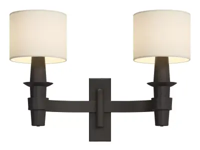 Iron Sconce Marc Du Plantier Style 3D model