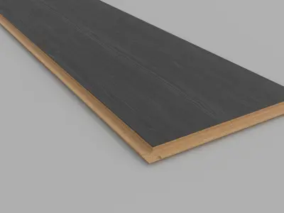 Laminate Wooden Plank Low-poly 3D model
