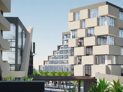 Office buildings  3D model