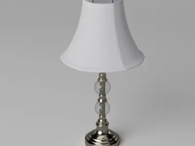 Brushed Metal Lamp 3D model