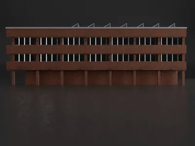 URBAN CITY BUILDING 2 Low-poly 3D model purchase