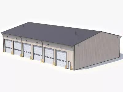 Industrial Building 45 PBR Low-poly 3D model