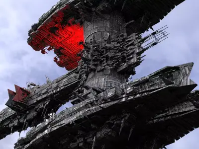 Incan Deity Mastership 2 Alien Ring  Low-poly 3D model