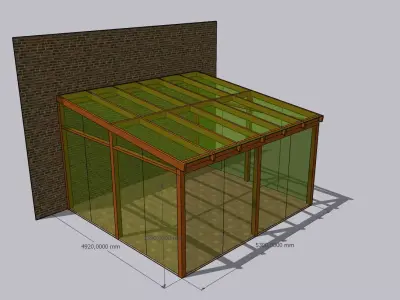 Winter garden 3D model shop