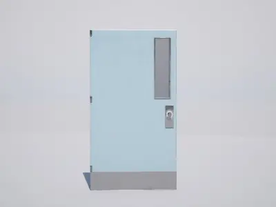Interior Door Low-poly 3D model