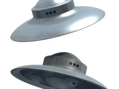 SciFi Classic 1950s UFO 3D model