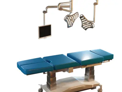 hospital equipment vol 3 - surgical room set 3D model