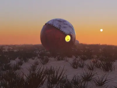 Broken Pokeball 3D model