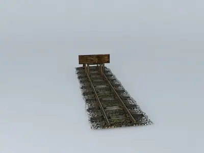 Eco Rail N/Gauge Buffers Old Steam Days Free 3D model