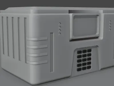 sci-fi box 3D model get