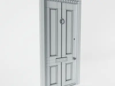 Antique Front Door 3D model