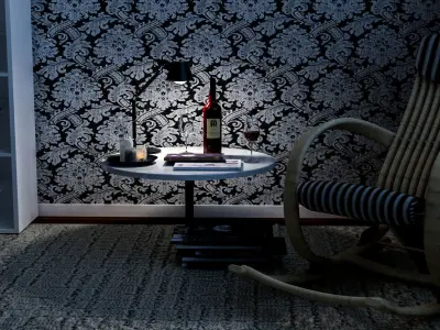 Resting Room Low-poly 3D model