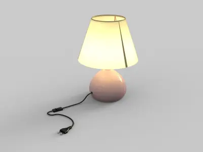 Table lamp 3D model 100