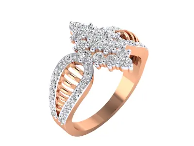 Women Ring Render 3dm STL MTL SLC JCD OBJ FBX Details 3D print model 37