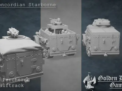 M50 Percheron Halftrack 3D print model