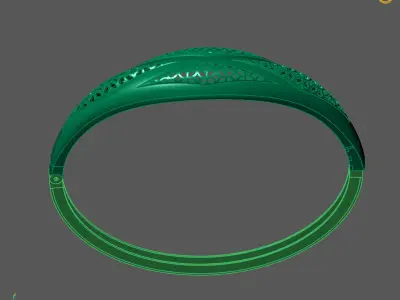 Womens Bracelets Bangles 3DM STL OBJ With Details  3D print model