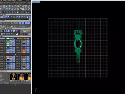 Geometric Chain Ring 3D print model
