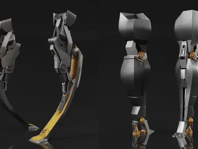 MECHANICAL LEG PACK PBR-VOL02 3D model