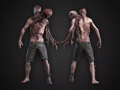 Necromorph Low-poly 3D model