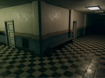 Modular Horror Hospital Pack Low-poly 3D model