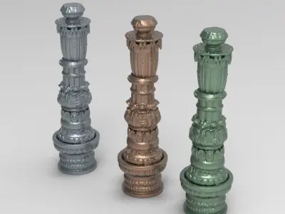 Pagan Celtic stone 3D model