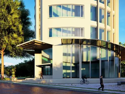 Skyscraper Building 06 Low-poly 3D model