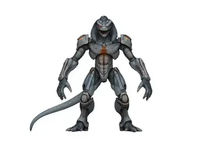 Snake Cyborg Low-poly 3D model