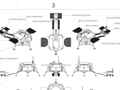 Chinese Jade Coney Lunar Rover System 3D print model