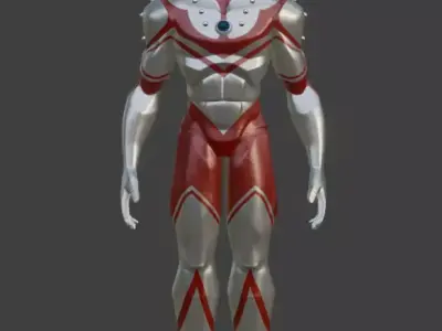 Ultraman Zoffy Stylized 3D Model  3D model