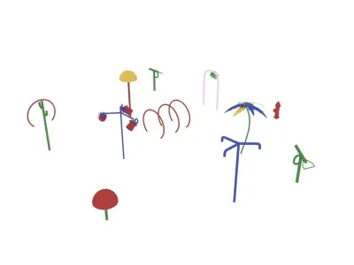 Playground splash zone 3D model