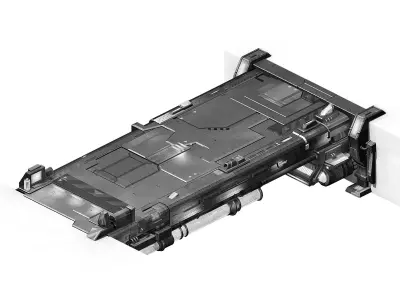 Space ship - deck 01 3D model