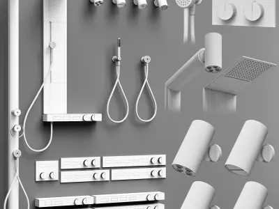 Gessi Hi-Fi and spotwater faucet collection S 3D model