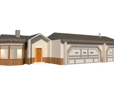 Simple Exterior House Design 3D model