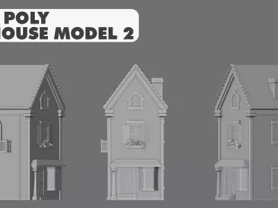 House Model 2 Low-poly 3D model