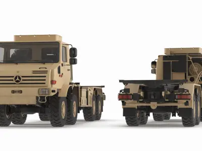  Mercedes Unimog Tactical Transport Chassis Sand 
