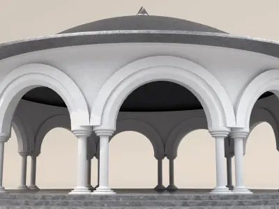 Dome architectural 3D model