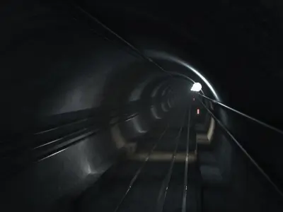 subway tunnel 3D model