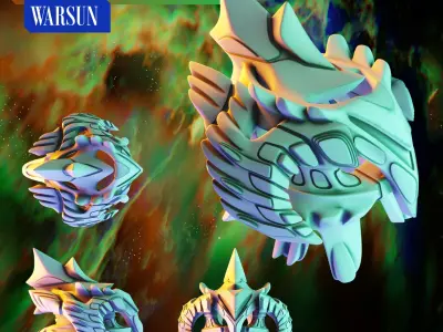 Twilight Imperium Ships Argent Flight 3D print models 3D print model