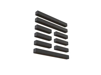 I Ching Hexagrams 42 yi v1 001 Low-poly 3D model